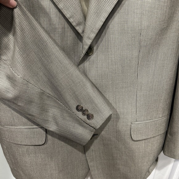 Britches of Georgetown BIELLA Houndstooth Blazer/Sports Coat 40R Vintage Preppy - Picture 5 of 8